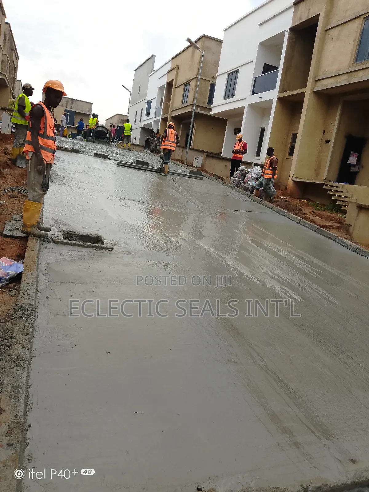 Solid Concrete Road Construction