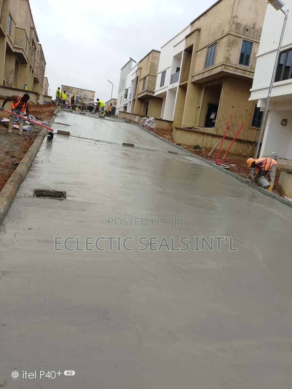 Solid Concrete Road Construction