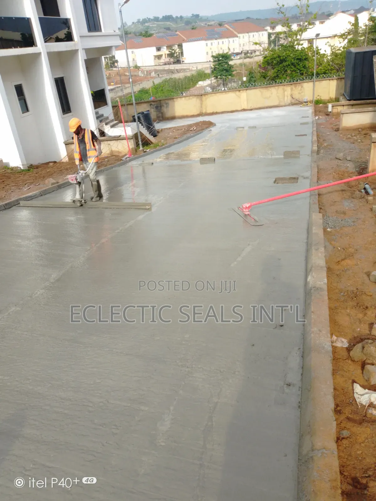 Solid Concrete Road Construction