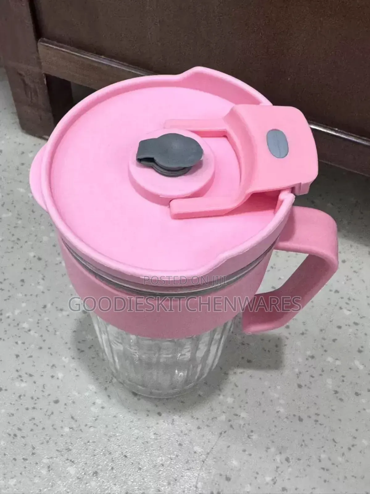 Glass Cup With Straw