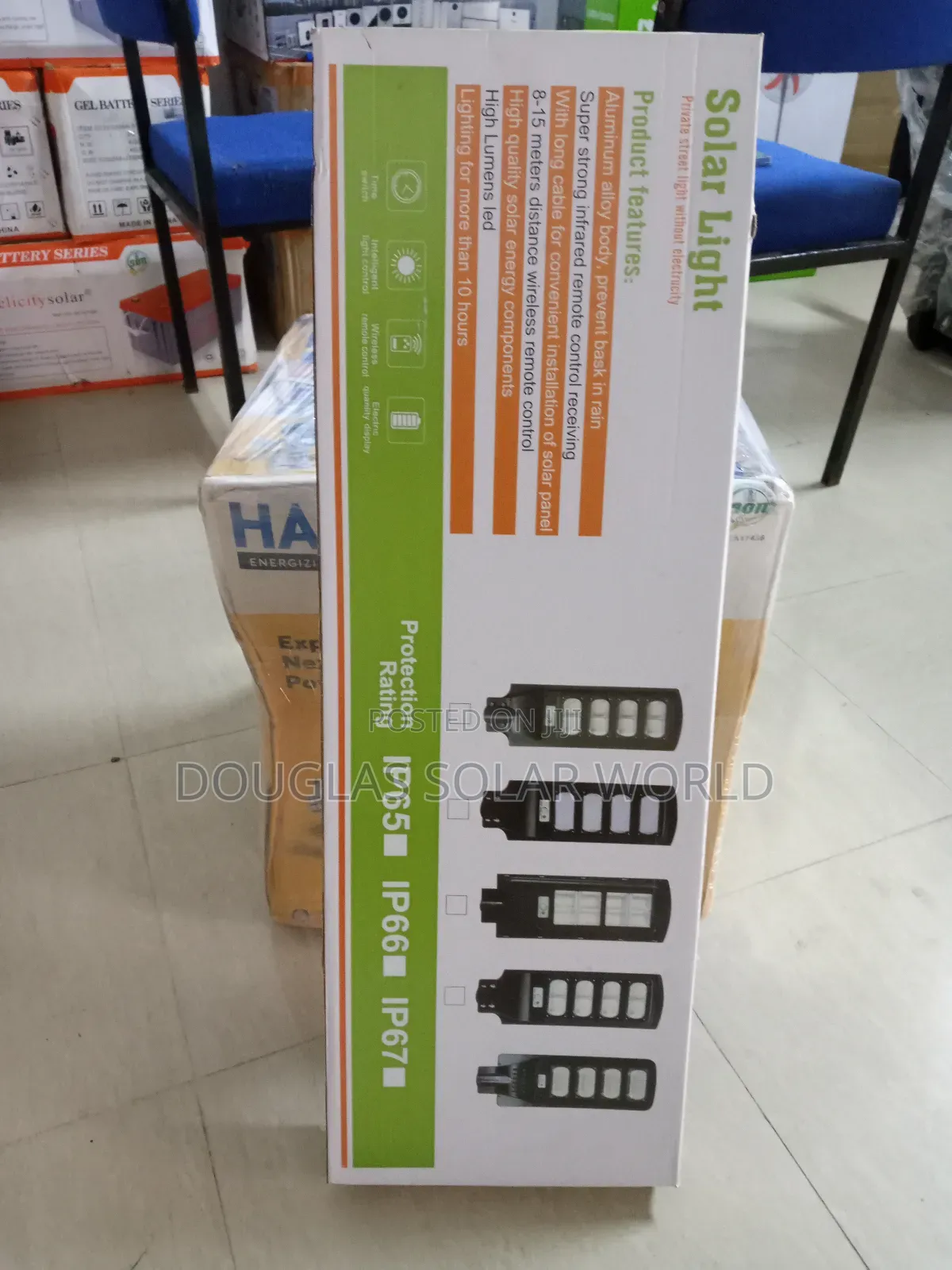 Solar Plastic Street Light 4 Eyes