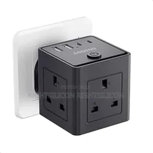 Usa Plug Extension Socket With 4 Usb, 3 Way (13a/3250w)