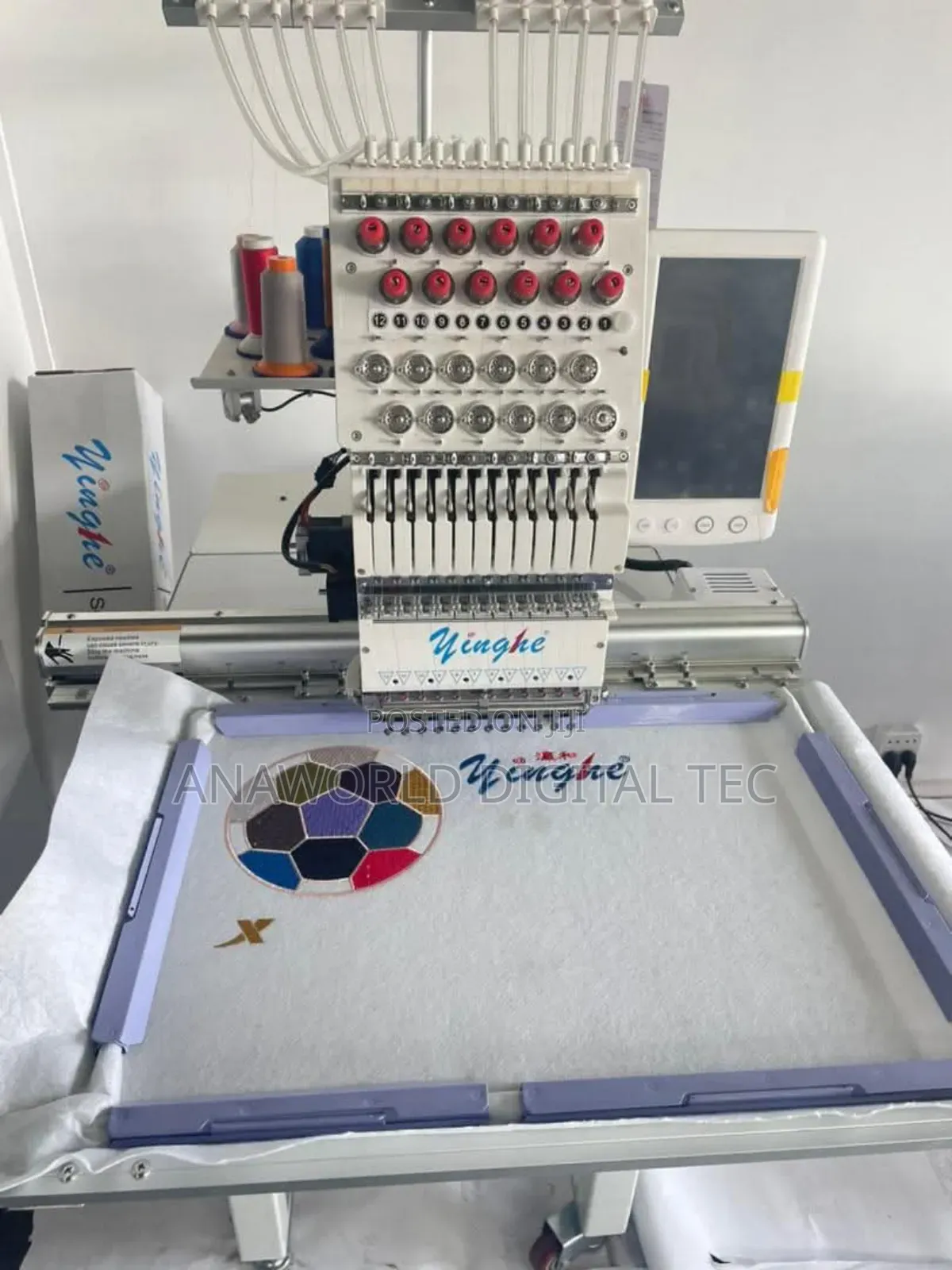 1 Head Digital Embroidery Monogramming Machine