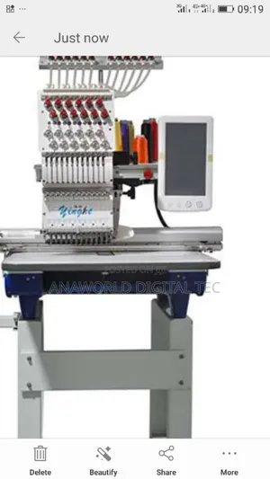 1 Head Digital Embroidery Monogramming Machine