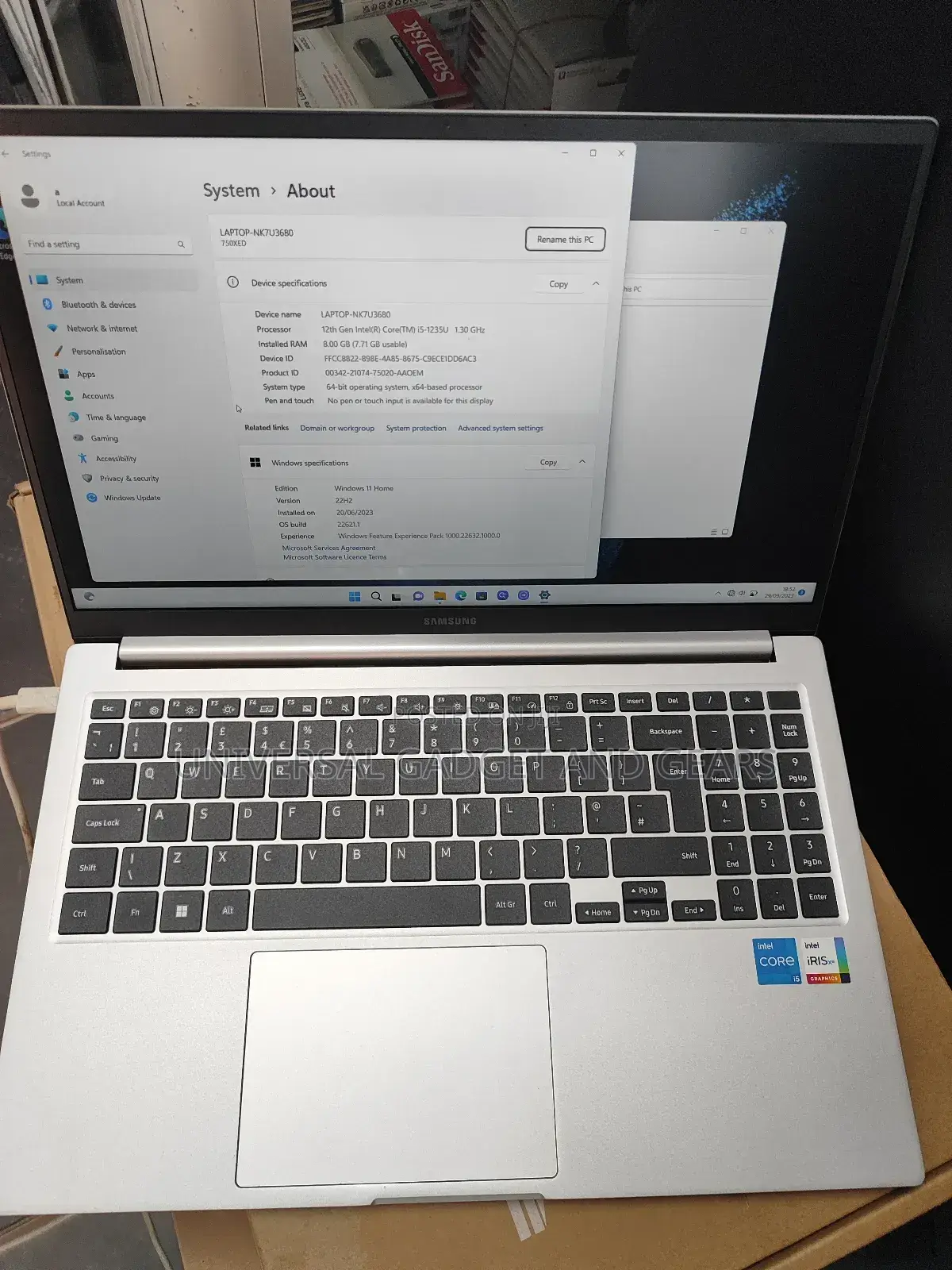 Laptop Samsung Galaxy Book 2 8GB Intel Core i5 SSD 256GB
