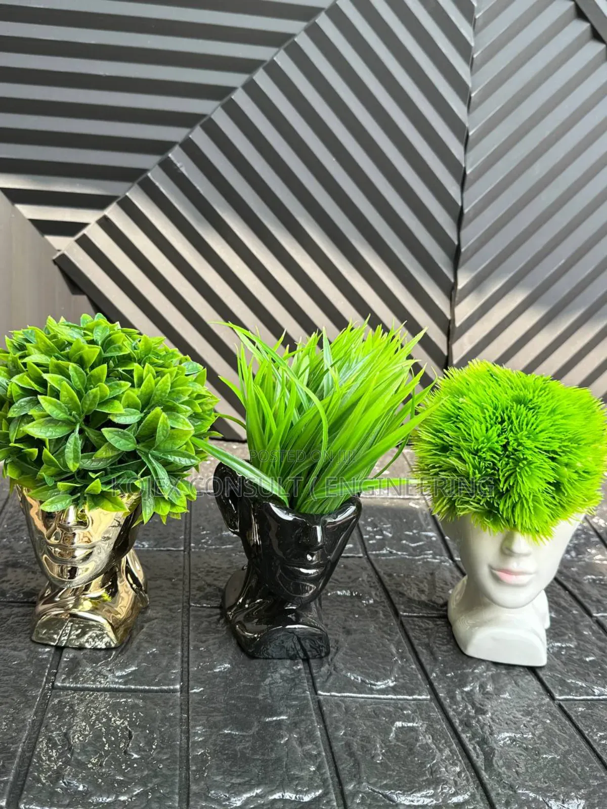 Half Head Flower Ornament +Flower Combo