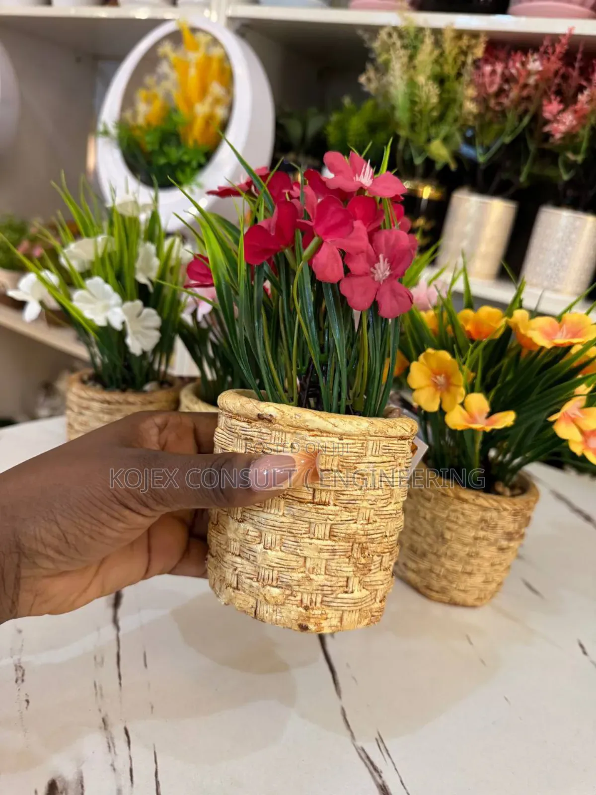 Rattan Flower . Beautiful Table Flower/Pop Decor .