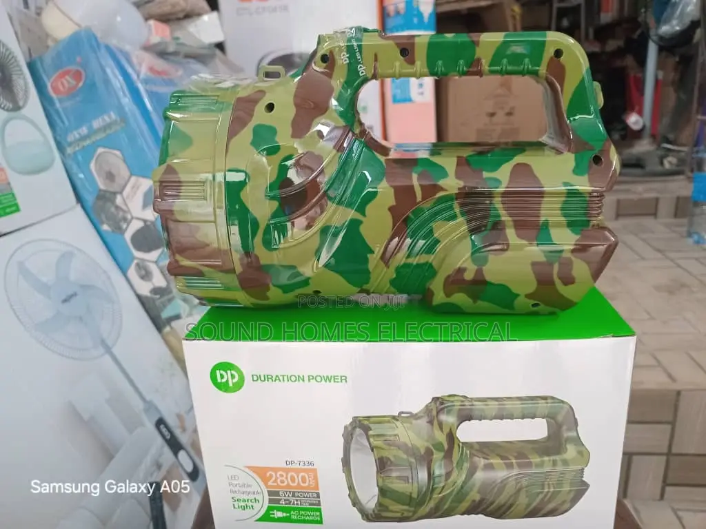 Army Color Security Rechargeable  Torch Light
