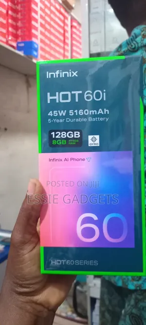New Infinix Hot 60i 128 GB Black