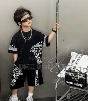 Boy's Versace Designer Up and Down Set