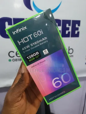 New Infinix Hot 60i 128 GB Black