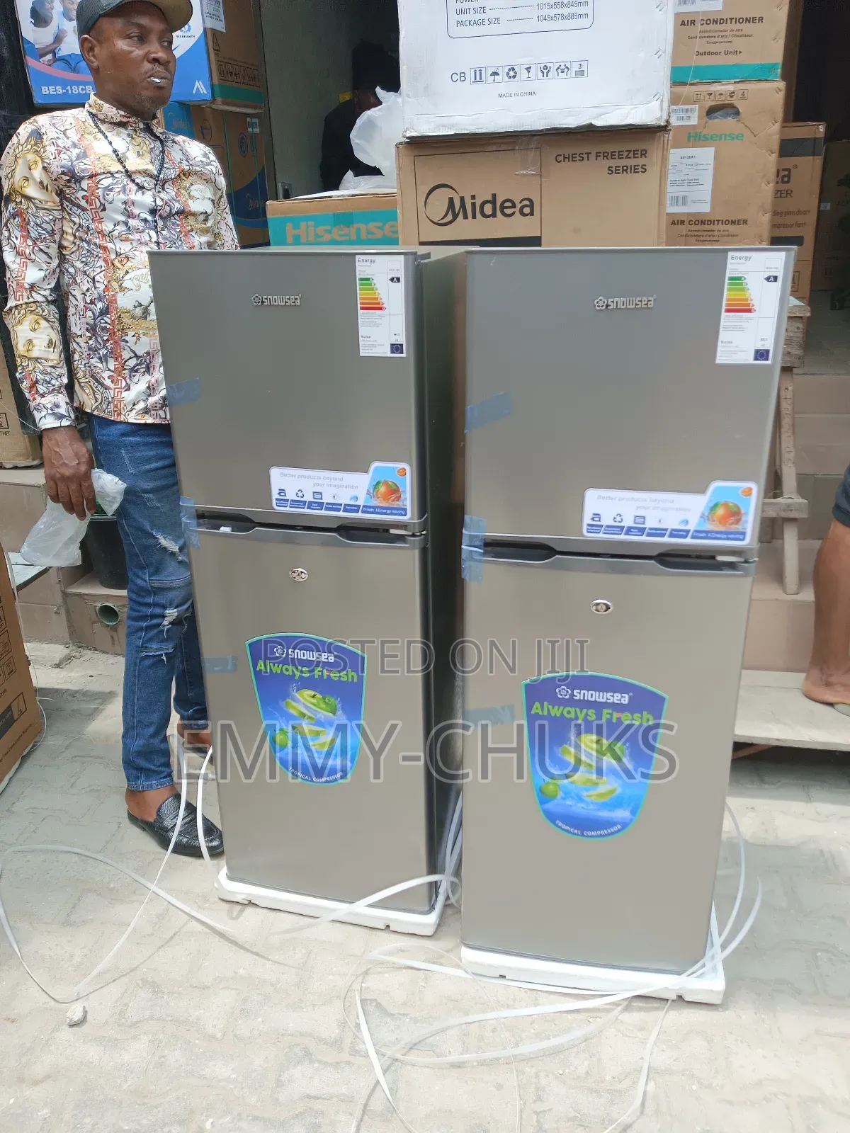 Standing Snowsea Double Refrigerator