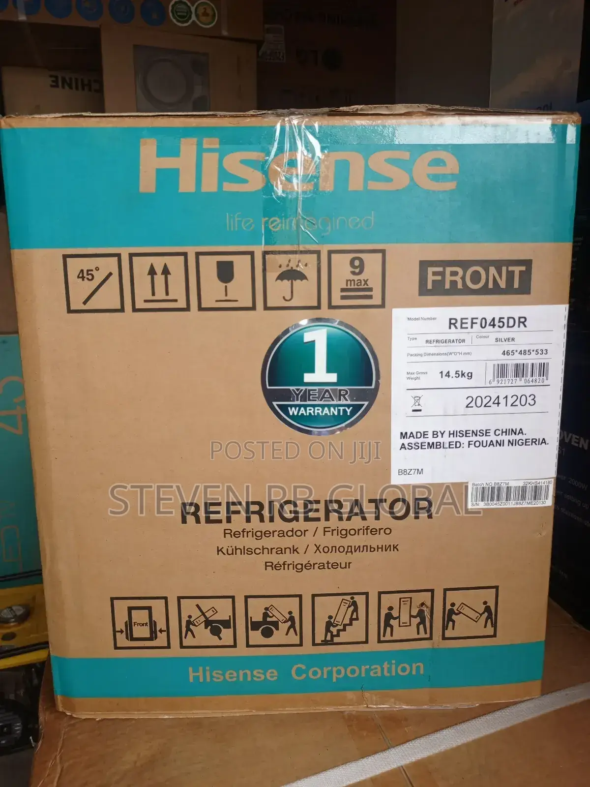 Hisense Single Door Refrigerator 45l (045dr)