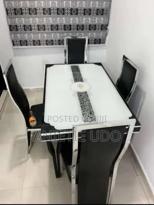 Beautiful New Glass Top Dining Set