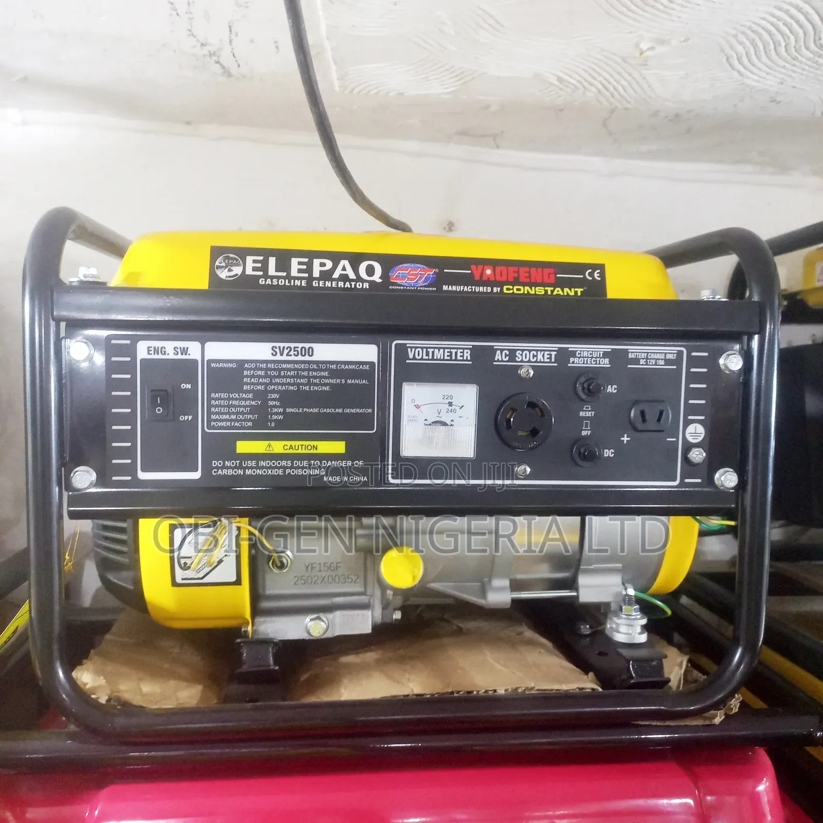 Elepaq Constant Sv2500 Generator Set