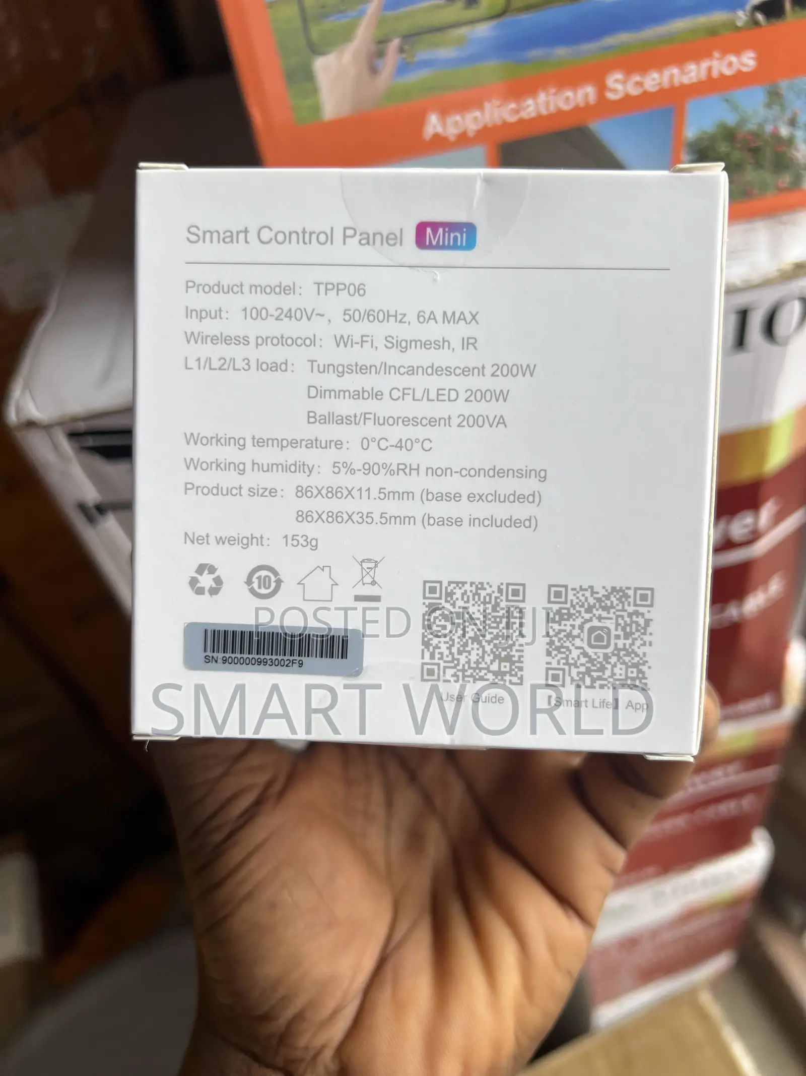 3.5inch Smart Control Panel With Inbuilt 3gang Switch