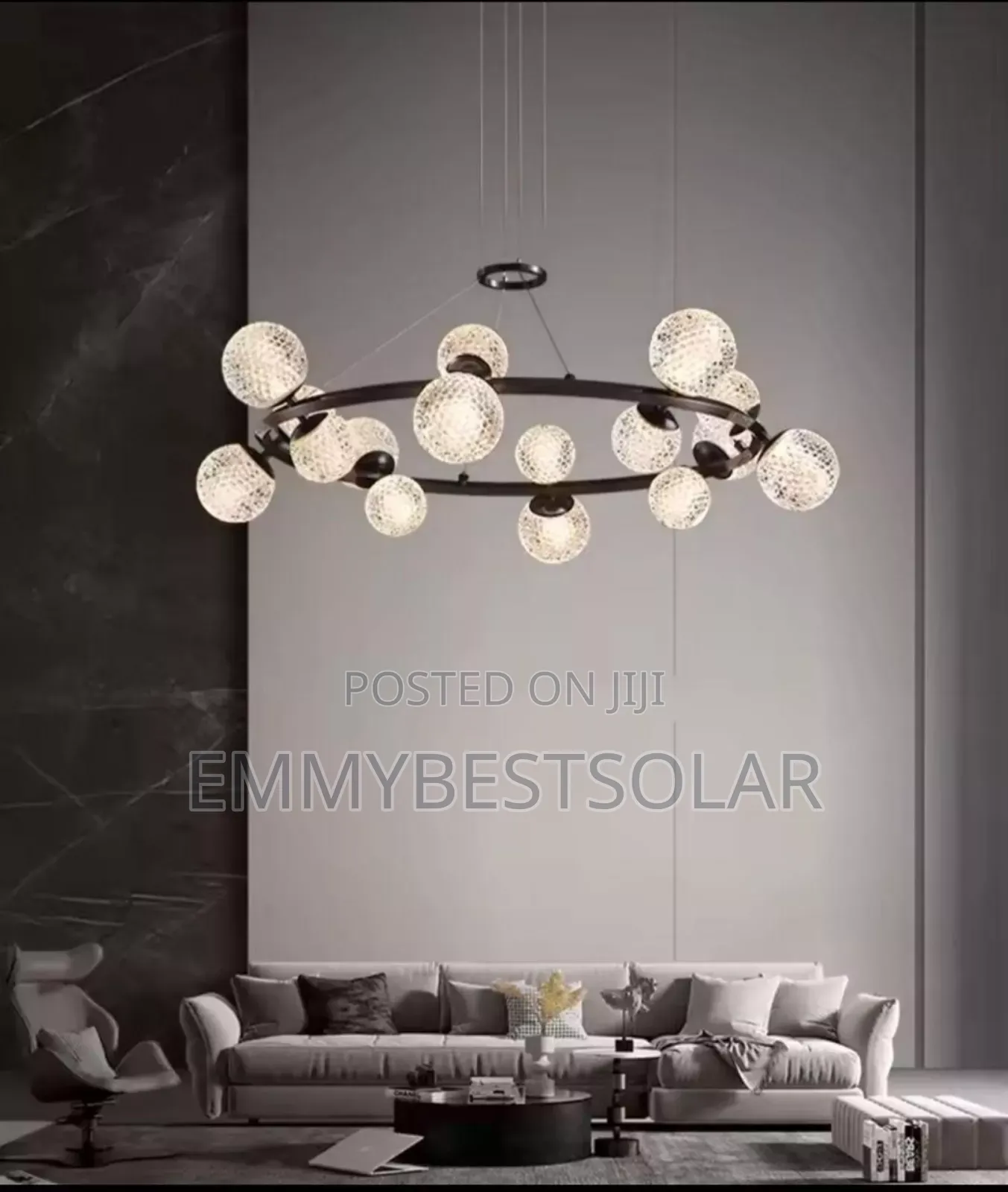 Nordic Crystal Globe Chandelier Light