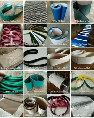 White/Green/Black/Blue/ Foils/PVC Pu Conveyor Belts