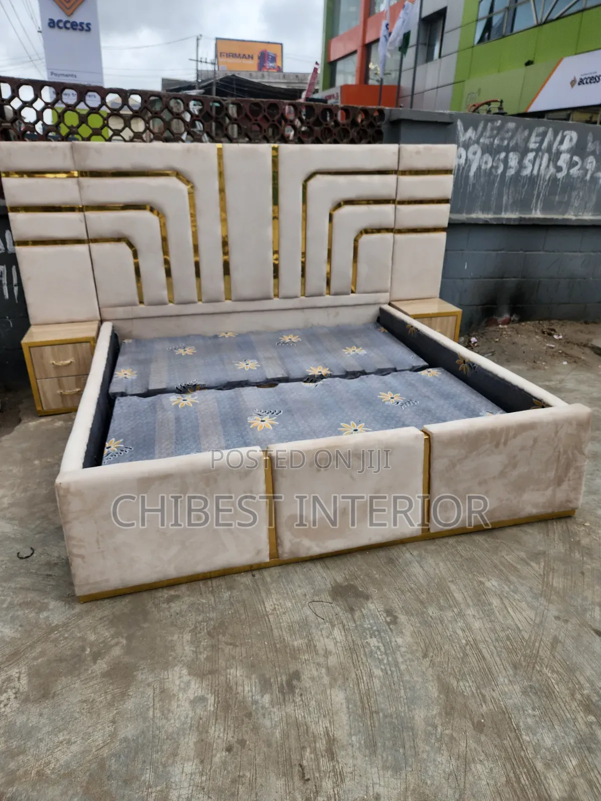 Brand New Cream Coloured 6by6 Bed Frame