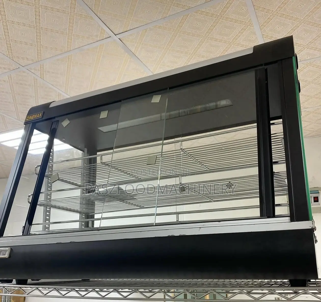 3ft Quality Black Snacks Warmer With Steam