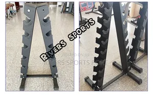 6 Tier/Step a-Frame Dumbbell Rack, 12 Dumbbell Organiser