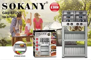 Sokany Gas Stove With Stand