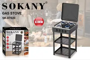Sokany Stand Gas Stove With Full Cover