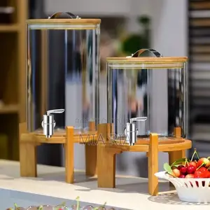 Borosilicate Glass With Bamboo Stand