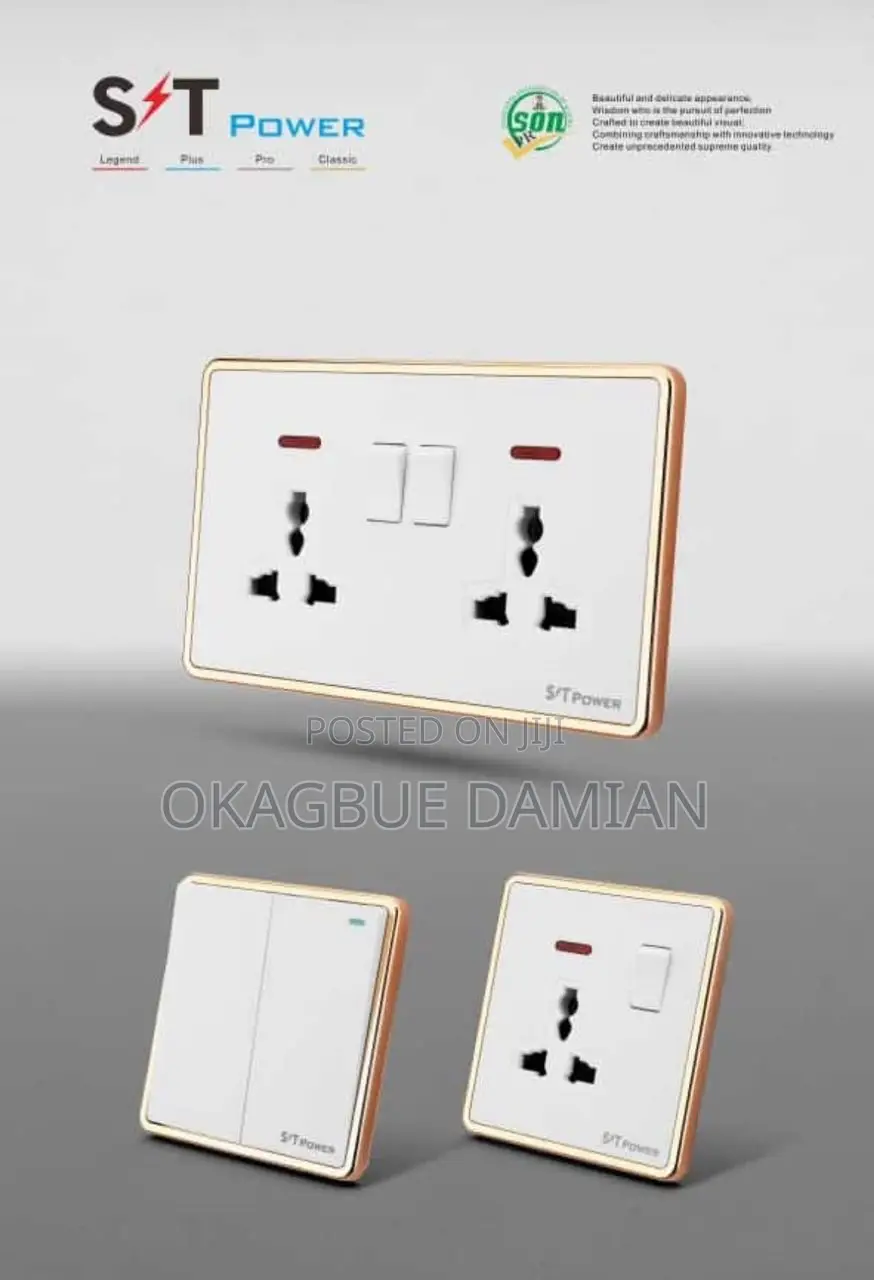 Gang Switch And Socket St Power