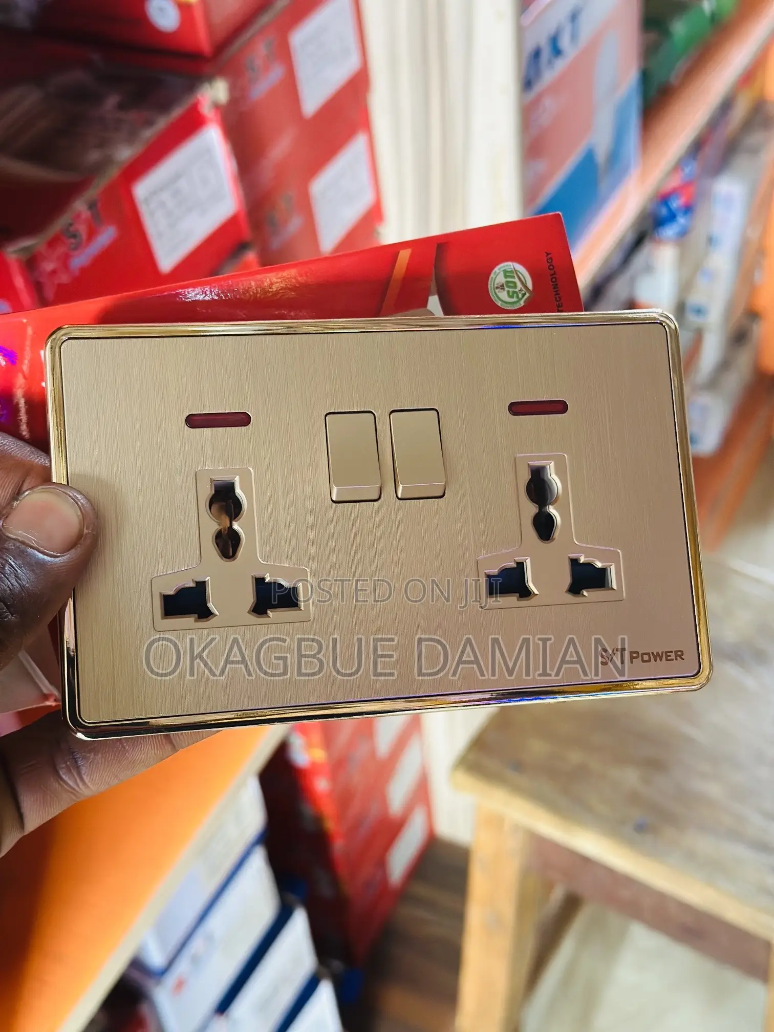 Gang Switch And Socket St Power