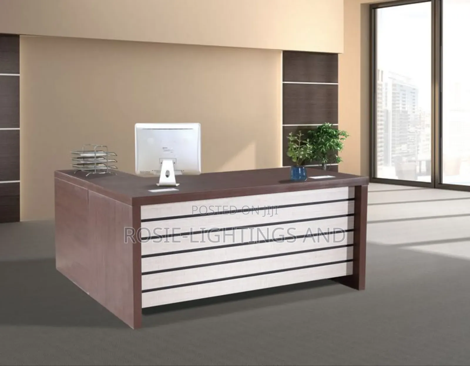 Executive L Shape 1.6metre Office Table With Extension