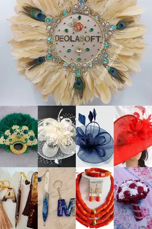 Bridal Accessories, Beaded Bag and Bouquet