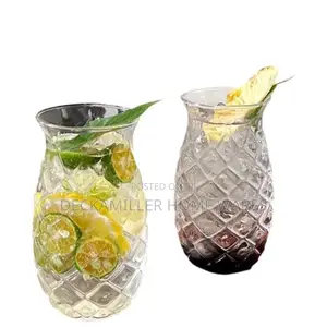 Borosilicate Pineapple Shaped Glass Water and Juice Mug