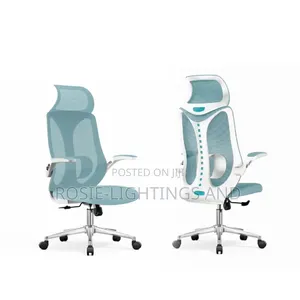 Egornomic Mesh Office Chair With Flip Handle - Blue Mesh