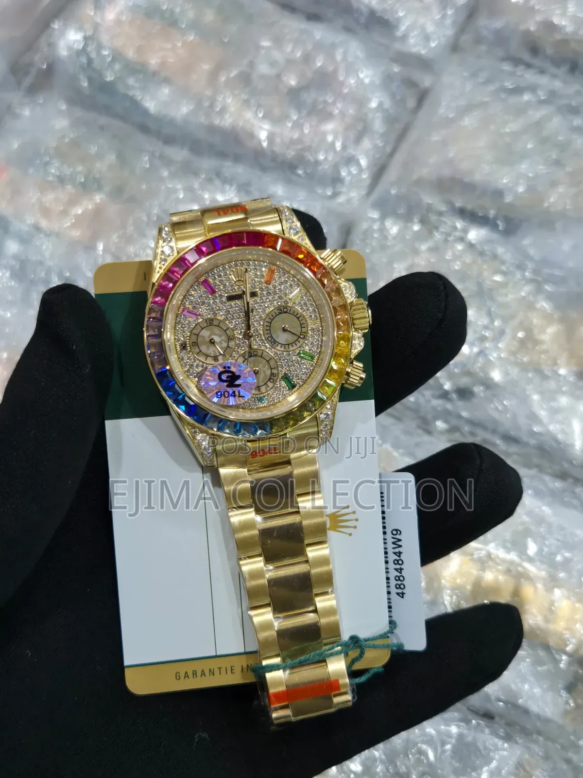 Super Clone Daytona Rainbow Stone Rolex Watch