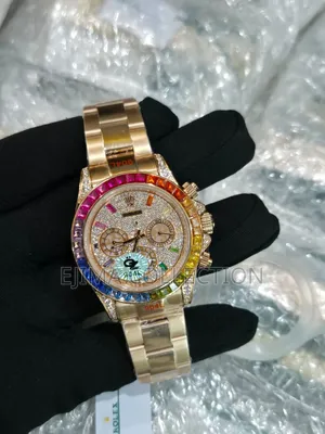 Super Clone Daytona Rainbow Stone Rolex Watch