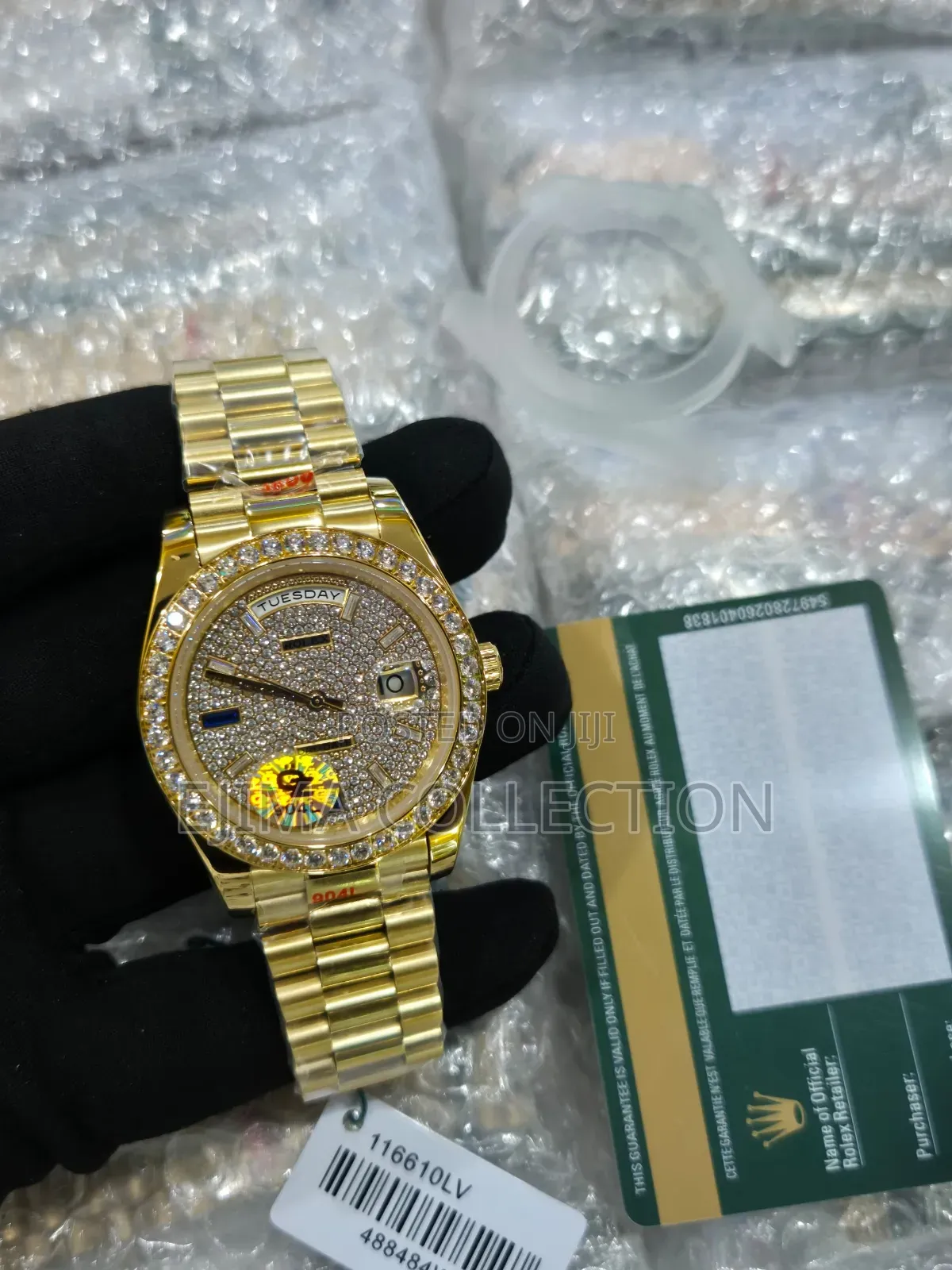 Super Clone Daytona Rainbow Stone Rolex Watch