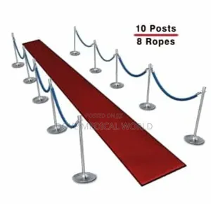 Deluxe Crowd Control Stanchion Queue Barrier Set