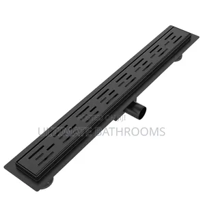 60cm Black Side Flow Linear Floor Drain