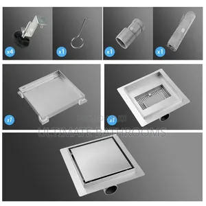 15x15cm Side Outlet Tiles Insert Bathroom Floor Drain