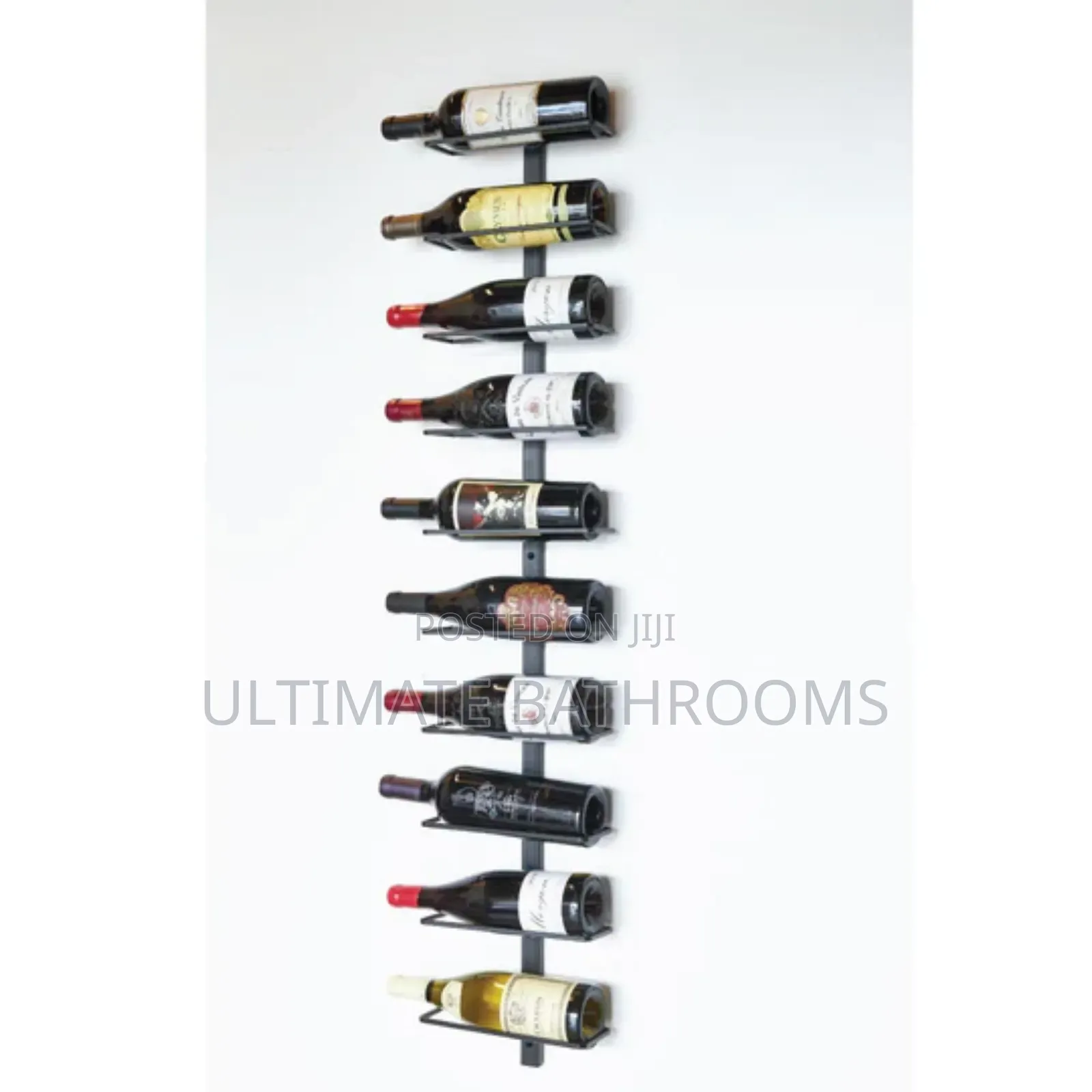 10 Bottle Vertical Wine Rack Display