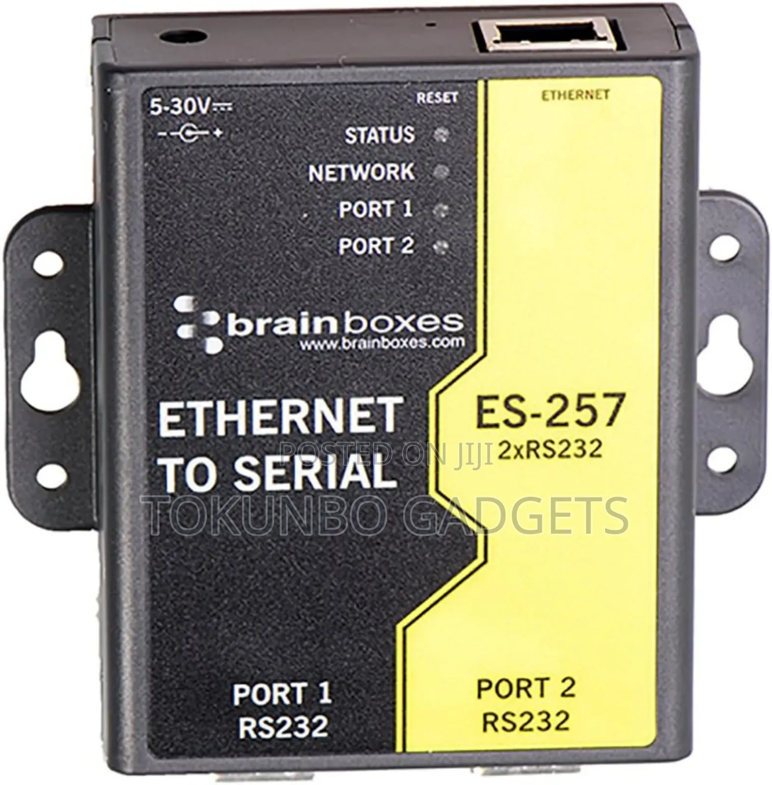 Brainboxes Es-257 2-Port Rs232 Ethernet to Serial Adapter.