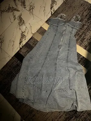 Photo - Trendy Denim Corset Midi Dress