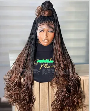 Braided Wig Curling Hair