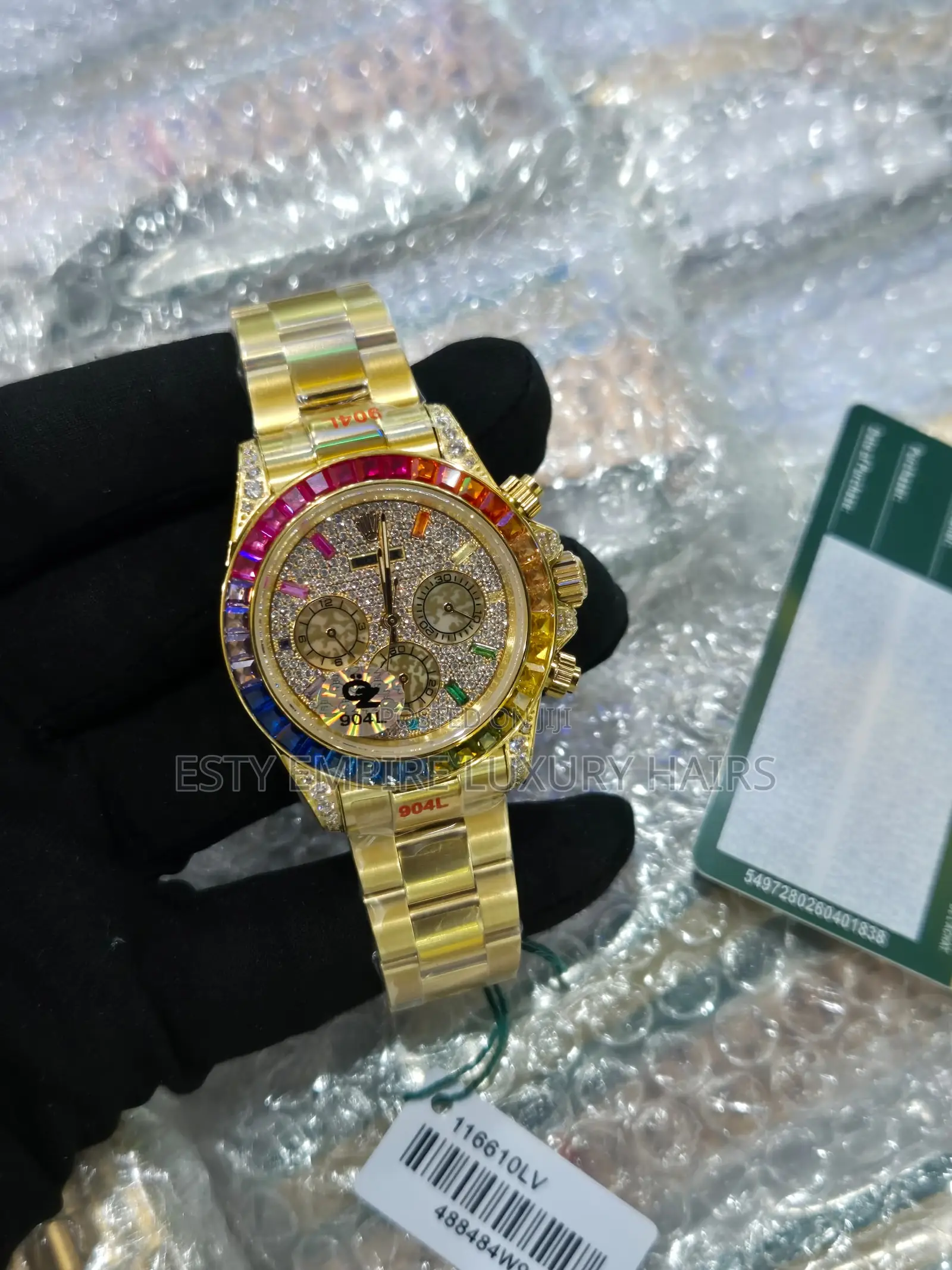 Super Clone Daytona Rainbow Stone Rolex
