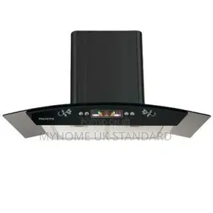 Polystar 90cm Smoke Extractor Kitchen Range Hood- Black