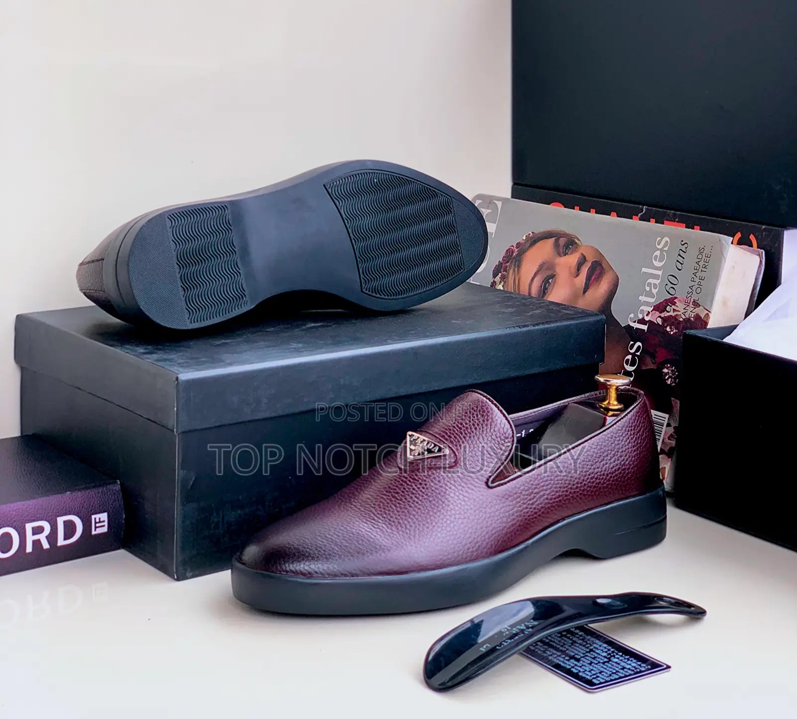 Original Prada Leather Lùxury Shoe