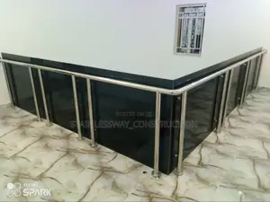 10mm Dark Grey Balcony Glass Handrails