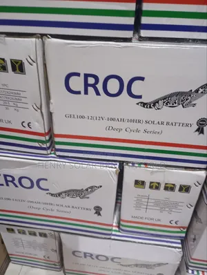 100ah Croc Gel Battery 12v