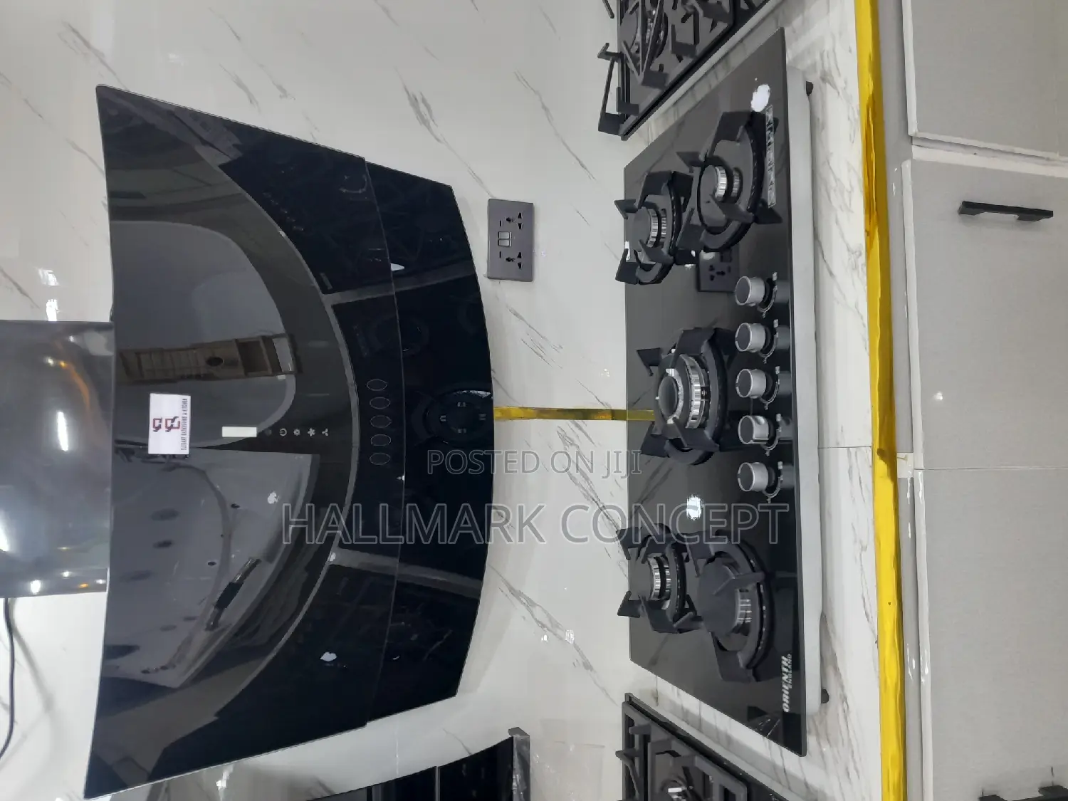 Inbuilt Gas Cooker Top and Extractor